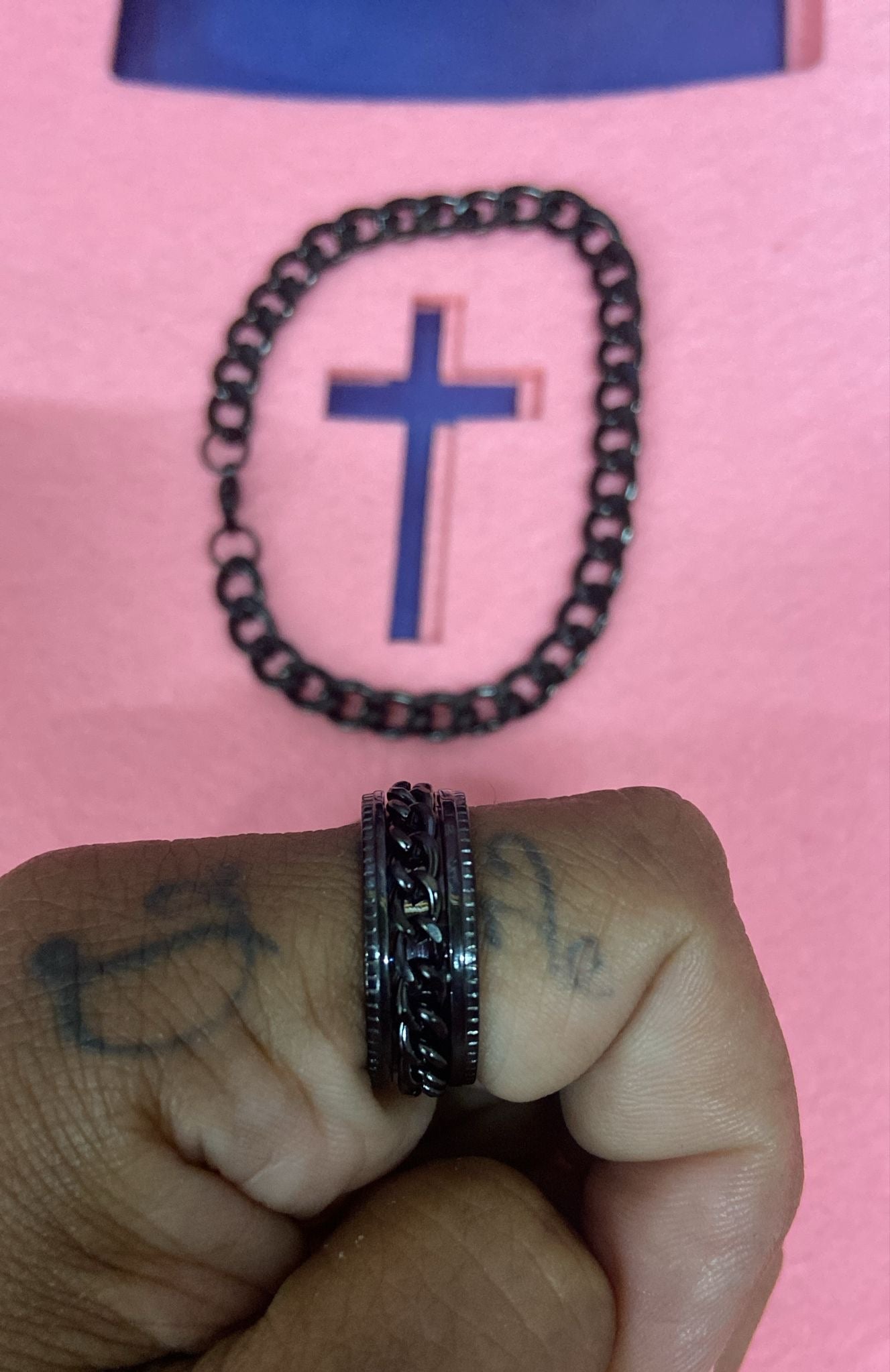 Faith Armor Set – Heren Armband & Ring Combo