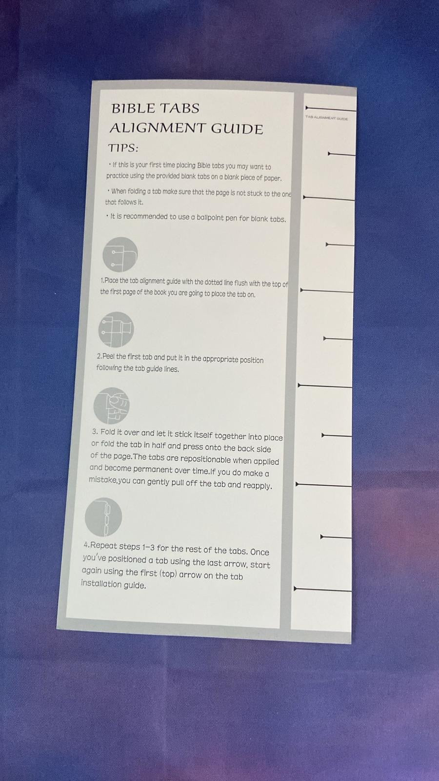 De Bijbeltabs Luxe Set van Onlyheknows2025, 66 tabs per set voor elke boek in de Bijbel.