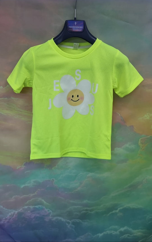 Bloempje neon geel