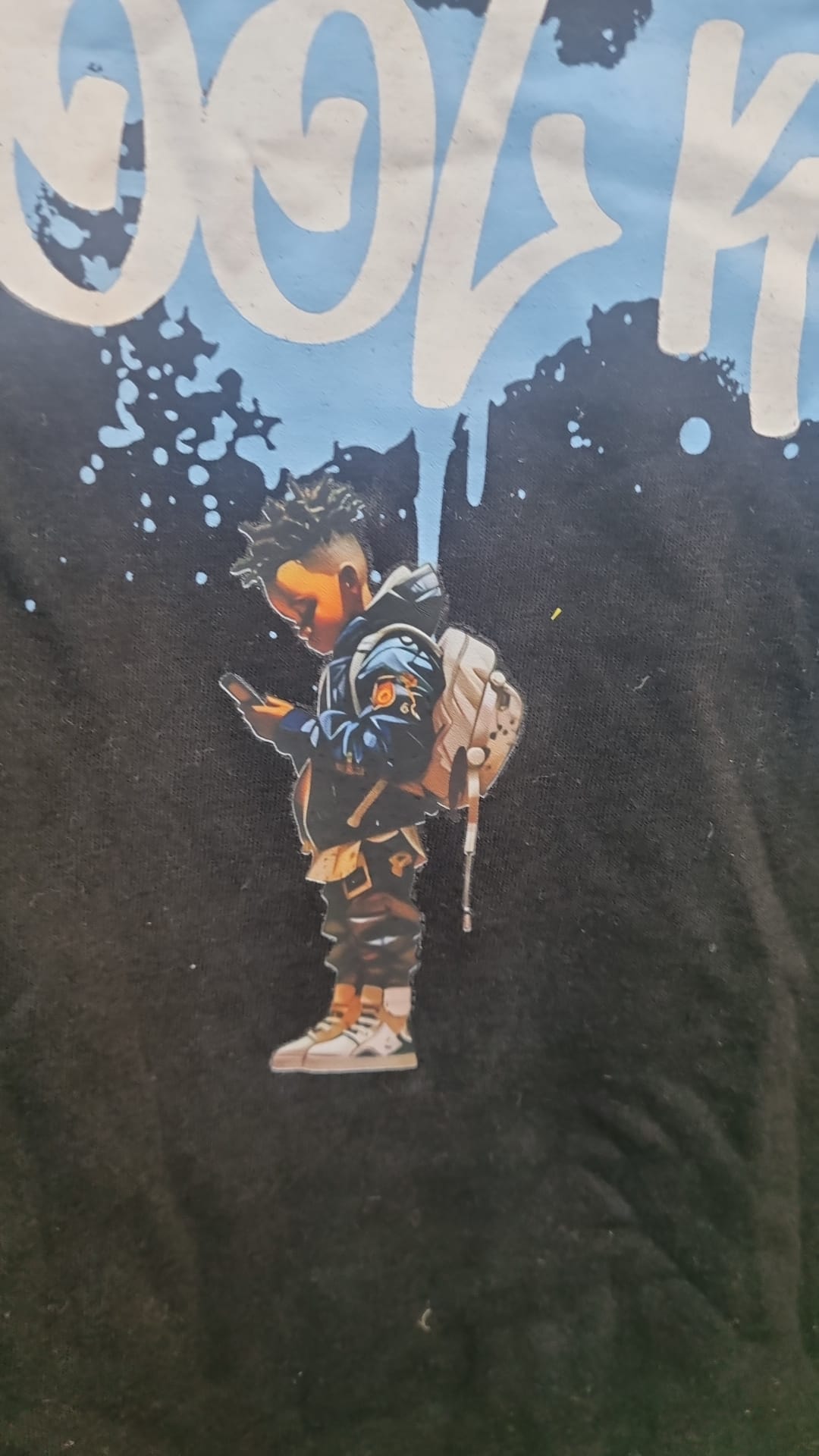 “Cool Kid” Christian Streetwear T-shirt – Zwart met Cross Accent