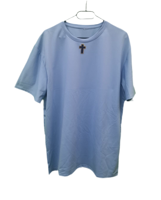 “Jesus S.W.A.G.” T-shirt – Serve, Worship And Glorify | Hemels Statement Tee (Blauw)