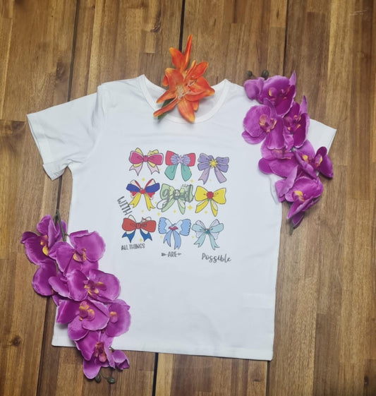 “God Made Me Special” Kinder T-shirt – Wit met Regenboog Design