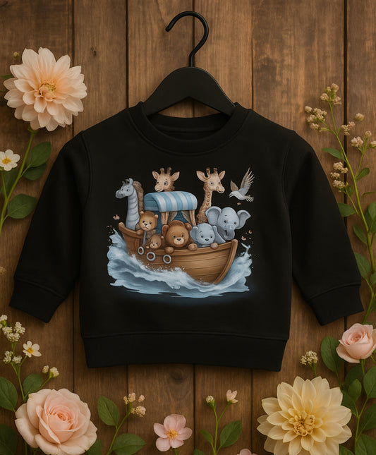 Noach's Ark Trainingspak – Kids Set (2-delig) | Zwart met kleurrijke print