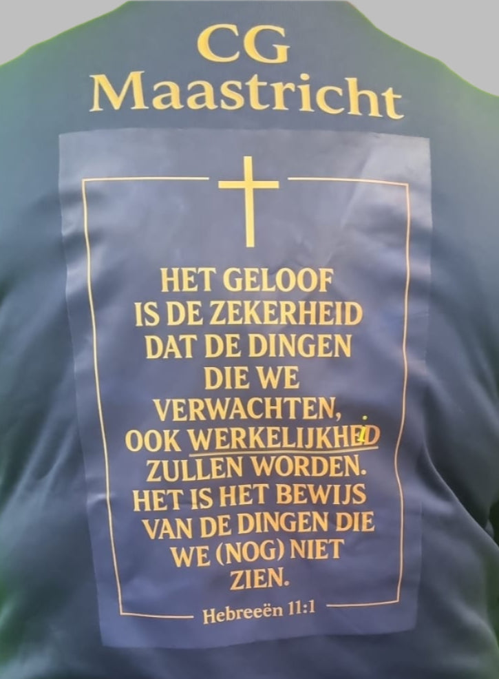 Design Your Own Faithwear | CG Maastricht Hoodie of bomber trui dames