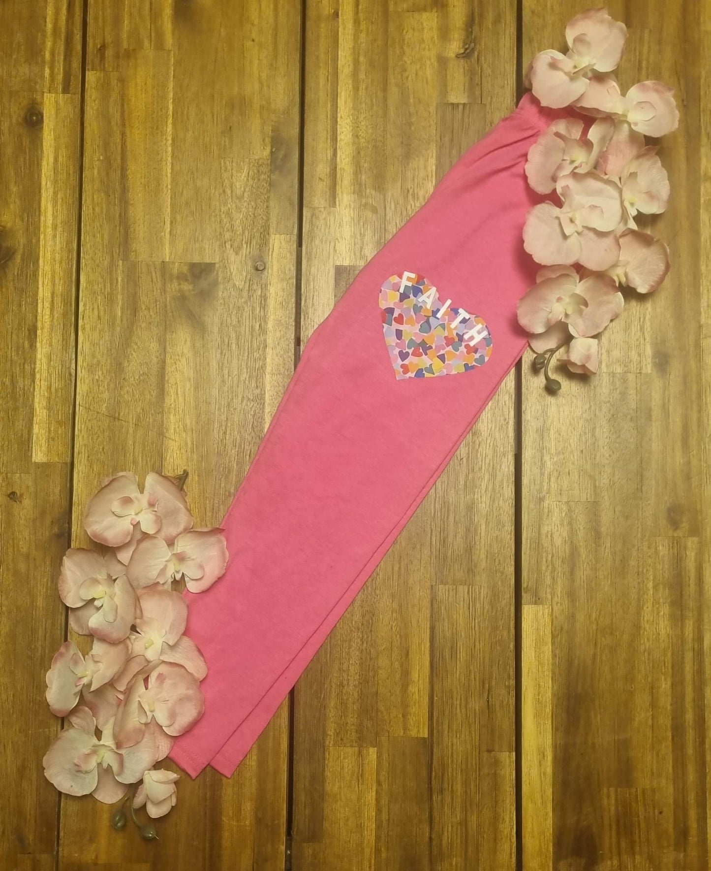 2 delig setje pink FAITH t shirt met bijpassende legging maat 134