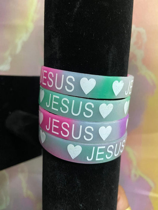 Summer Faith Band – JESUS One Size Armband