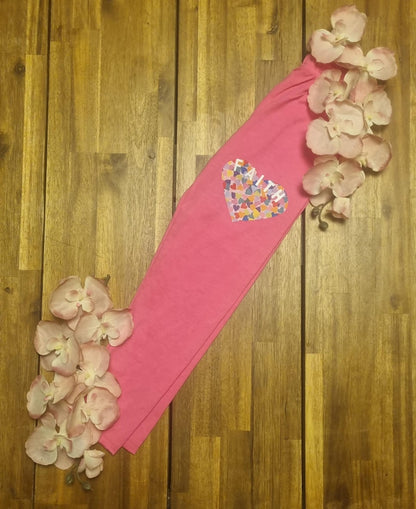 2 delig setje pink FAITH t shirt met bijpassende legging maat 134