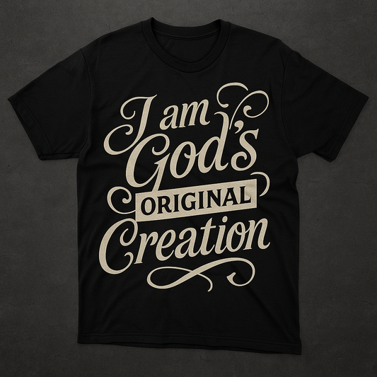 I am God's Original Creation T-shirt - Christelijk Geloof Shirt