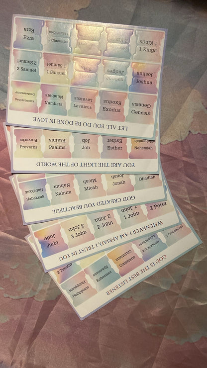 Bijbeltabs - Luxe Set met stevig geplakte tabs, ideaal voor jouw stille tijd, beschikbaar in meerdere kleuren.