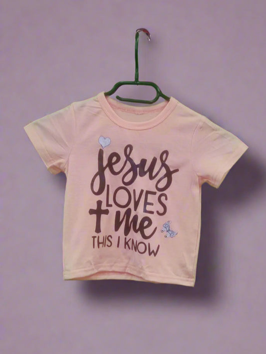 Jesus Loves the Little Ones – Kinder T-shirt (Faith Edition)