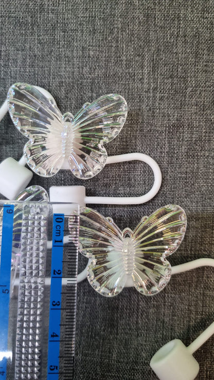 Rietjes Afsluiter – Vlinder Transparant (Acryl Look)